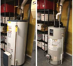 New water hot water tanks, tankless hot water tanks for Toledo area homes.